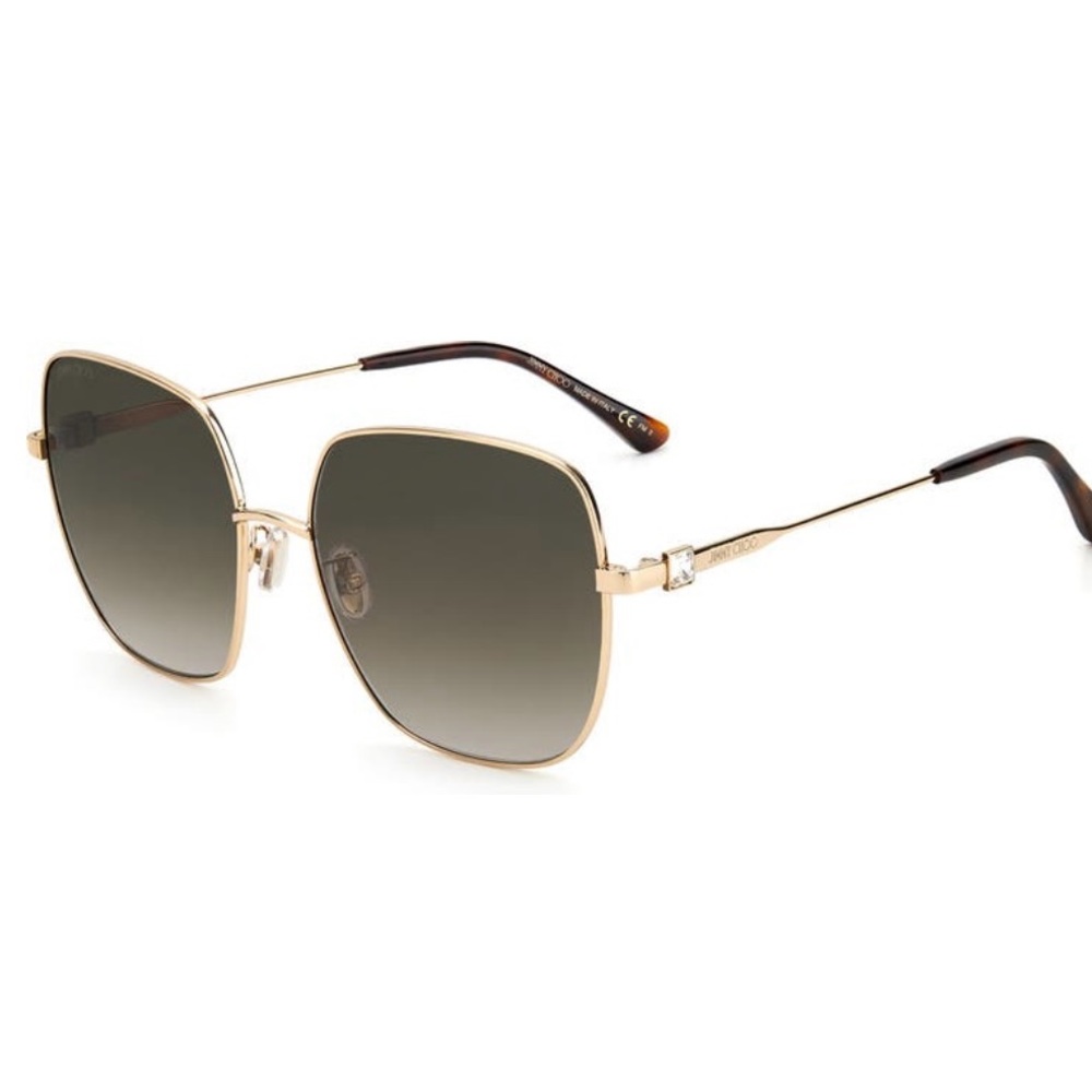 ✅ NEW “Jimmy Choo” 💯% Authentic 60mm Oversize Rounded Sunglasses Made in Italy